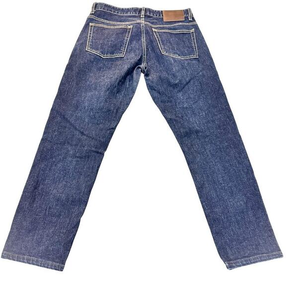 Dapper Boi Dark Wash Denim Slim Fit Jeans Zip Fly Size 30 EUC - Picture 3 of 7